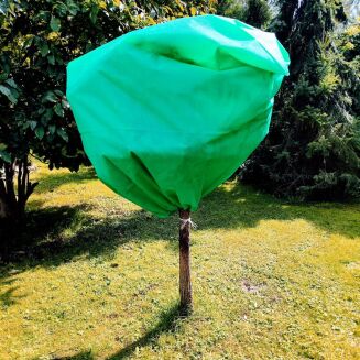 Zimowy kaptur ochronny Agro-worek zielony 155x150cm 5 szt - 2