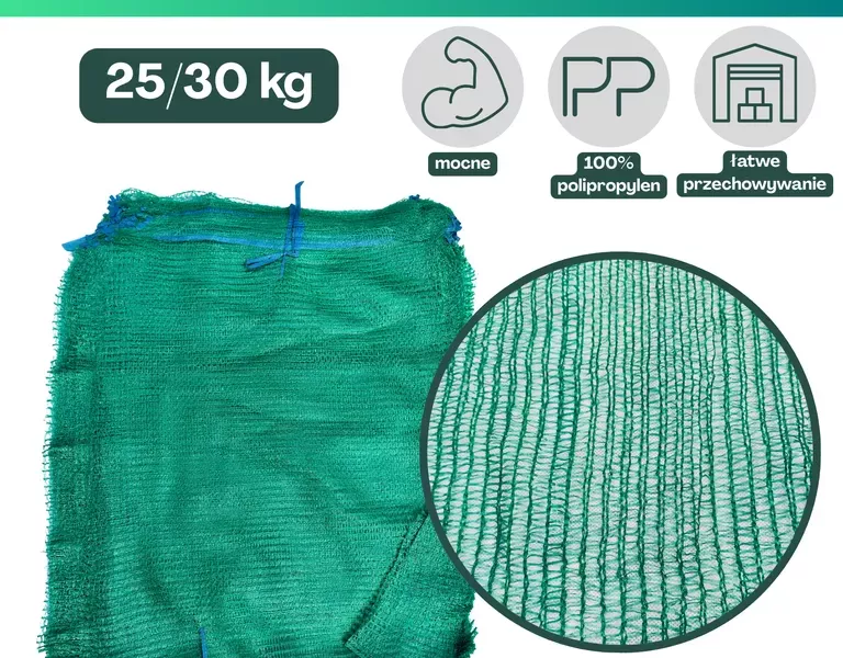 Worki raszlowe 25kg zielone 10 szt