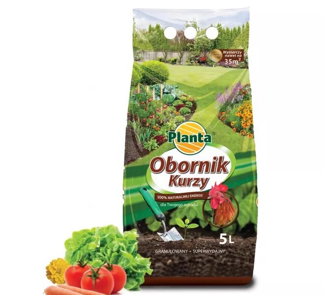 Nawóz naturalny Obornik kurzy granulowany 5 litrów