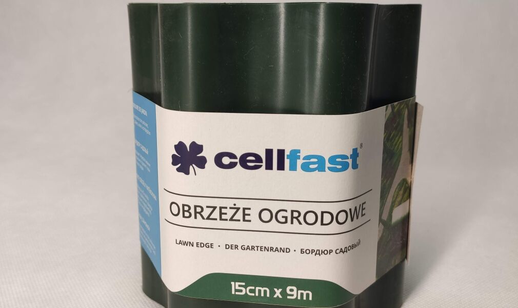 Obrzeże trawnikowe ciemno-zielone 10cm x 9m