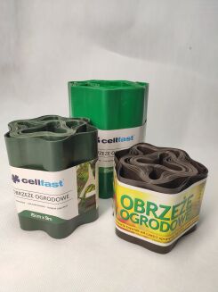 Obrzeże trawnikowe brązowe 10cm x 9m - 2
