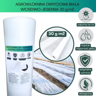 Agrowłóknina biała 30g/m2 4,75x50m Plantex - 2