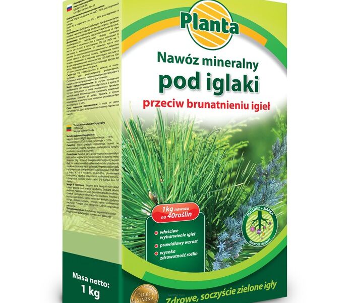 Nawóz mineralny przeciw brunatnieniu igieł Planta 1kg