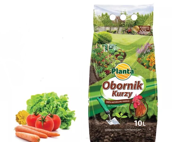 Nawóz naturalny Obornik kurzy granulowany 10 litrów