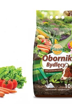 Nawóz naturalny Obornik bydlęcy granulowany 10 litrów