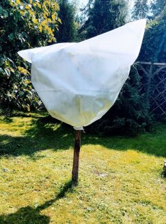 Zimowy kaptur ochronny Agro-worek biały 155x150cm 5 szt - 2